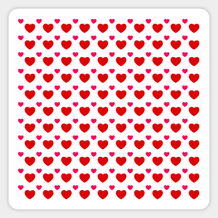 Tiny Red Hearts Pattern Sticker